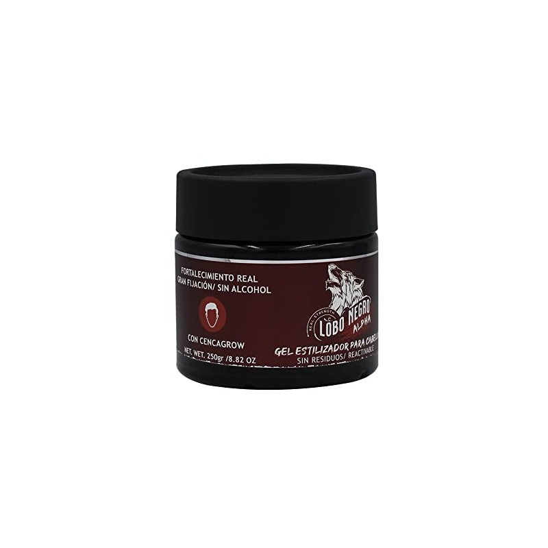 Lobo Negro Gel Estilizador para Cabello Alpha 250g