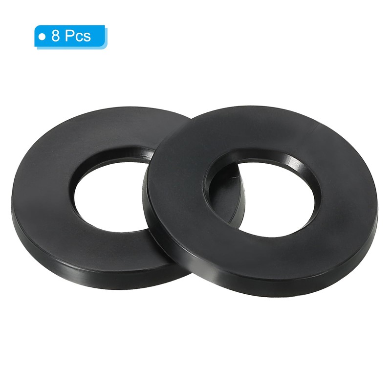 PATIKIL 8 Pcs M6 Rubber Flat Washers 6mm Inner Diameter