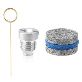 NQEUEPN 0.04in Foam Cannon Orifice Nozzle Tips, 3000 PSI Foam Cannon Nozzle Replacement Universal Foam Cannon Nozzle with 2 Foam Maker Mesh Cleaning Needle Cotton Pad for Snow Foam Lance