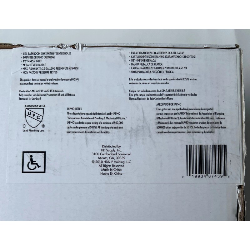 Seasons 412364 Anchor Point Two Handle Kitchen Faucet Polished Chrome