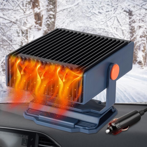 Baquler 12V 150W Portable Car Heater Windshield Defogger 2 In