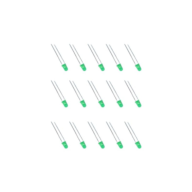 GFORTUN 100Pack 5mm LED Emitting Diode Lights 20mA Round Head