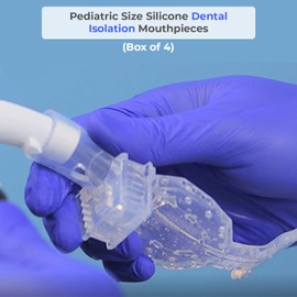 DDM International DryShield Isolite Style Mouthpieces - Pediatric Size (Box of 4) Autoclavable Reusable Soft Silicone with Tongue Shield & Cheek Retractor