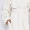 Mansfield, Unisex Spa Microfiber Shimmer Lined Shawl Collar Robe, Champagne,