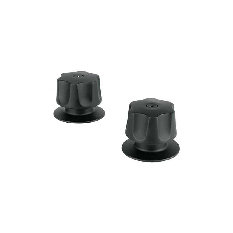 Foset MR-100M, Juego de 2 manerales hexagonales metálicos para regadera