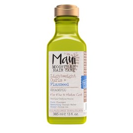 Maui Humedad, rizos ligeros + champú de linaza, libre de parabenos, libre de silicona, 13oz, 0.925 pounds, 385 mililitro, 1