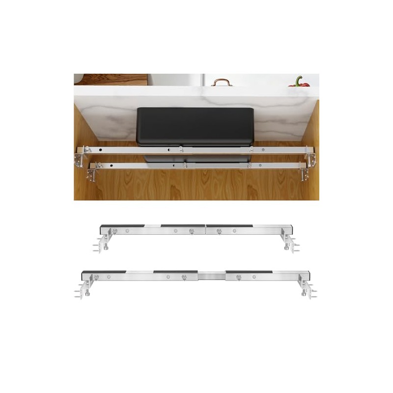 Undermount Sink Brackets, 28-39.5″Adjustable Undermount Sink Support Brackets, Stainless Steel