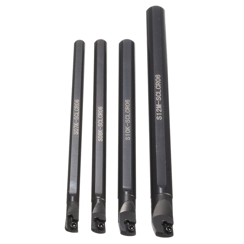 Metal Lathe Turning Tool Kit 4 PCS S07K/ S08K/ S10K/