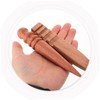DOITOOL 2Pcs Leather Burnishing Tool Ergonomic Wooden Edge Burnisher for