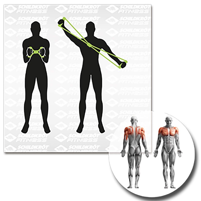 Schildkröt 3-Piece Expander Set, Green Anthracite with Resistance Levels for