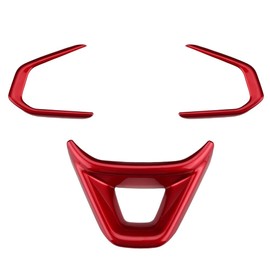 Auovo Steering Wheel Cover Trim Compatible with 2024 Chevy Trax Accessories Steering Wheel Panel Frame Cover Interior Trim