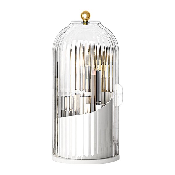 SDFLKAE Make Up Cosmetic Organiser, 360 Rotating Makeup Brush Holder