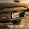 2 Pack License Plate Frames (USA American Flag Design) -