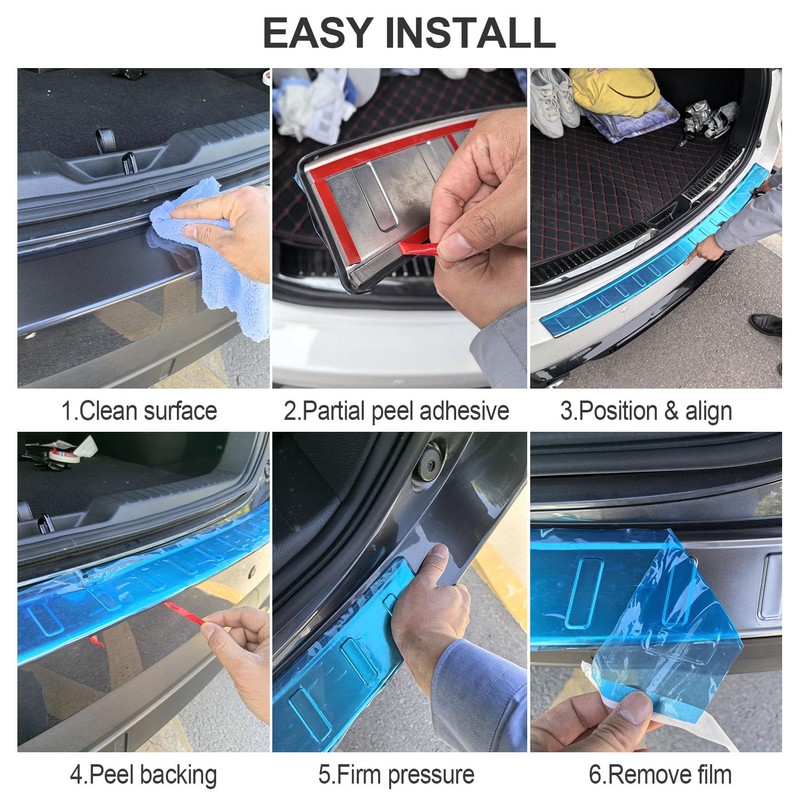 Rear Bumper Protector for Mazda CX5 2017-2025, 304 Stainless Steel