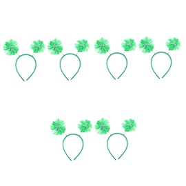 FOMIYES 3sets Decorative Patrick's Day Headband Shamrock and Leprechaun Party Hair Band 2pcs*3