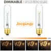 Jacqings 40 Watt T10 Clear Tubular Incandescent Light Bulb, Vintage