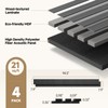 INMOZATA Soundproof Wood Slat Wall Panels, 4 Pack 94.5" x
