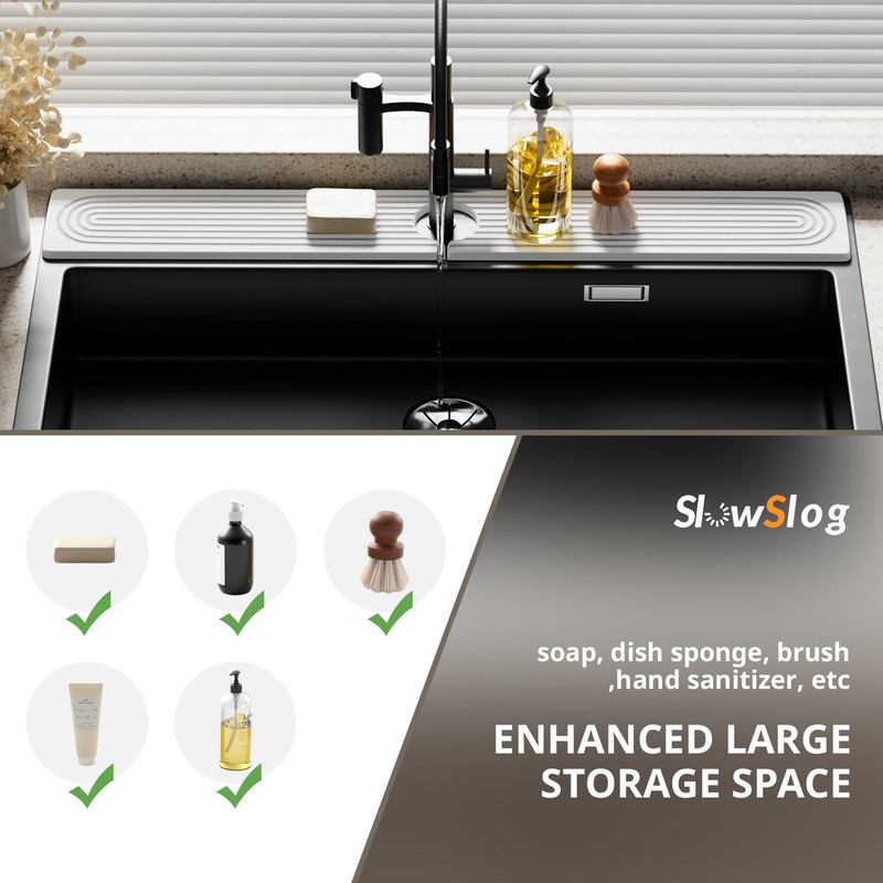 Slow Slog Quick Dry Sink Splash Guard - 30" Instant