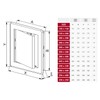 White Access Panel, 150 mm x 200 mm Revision Door,