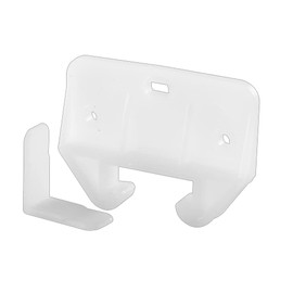 Prime-Line R 7224 Drawer Track Guide and Glides, White Polyethylene (2 Pack)
