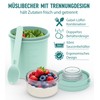 MRUN BONE Tazza per cereali To Go con cucchiaio, a