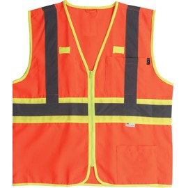 SMART Q CLASSIC Hi-Vis Premium Safety Vest, orange