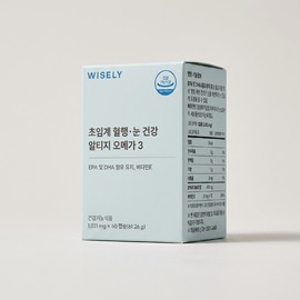 Wisely Omega 3 Supercritical Blood Circulation Eye Health Altige Omega 3 60 tablets 1 set / 와이즐리 오메가3 초임계 혈행 눈 건강 알티지 오메가3 60정 1세트 1개