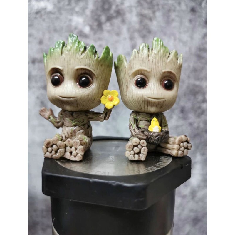 Mini Groot Figurine Miniature Model Home Accessories Decompression Artefact Kids