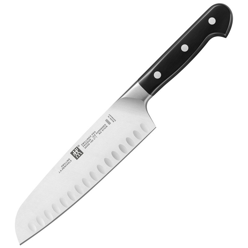 ZWILLING Pro 7-inch Hollow Edge Santoku Knife
