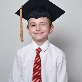 Geyoga 4 Pcs Boys Pre-tied Zipper Ties Adjustable Toddler Neck Tie for Formal Wedding Graduation School Uniforms(Classic Styles)