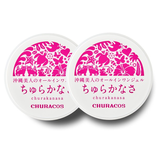 Churakos Airing on TVCM [Quasi-Drug] Churakasa 2 Piece Set (1.1 oz (30 g) x 2), Instruction Booklet Included (Official Store), All-in-One Gel, Moisturizing, Okinawan Beauty Ingredients, Formulated for Face, Whole Body, Stains, Wrinkles, Improves Whitenin