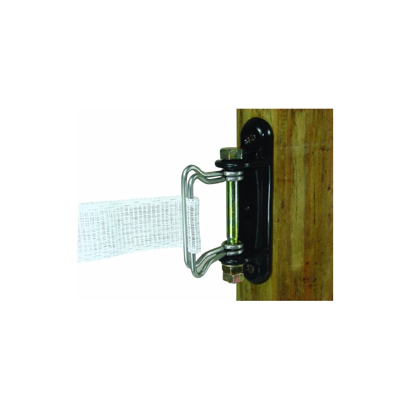 Field Guardian Wood Post Polytape Corner/End Insulator, 2-Inch, Black