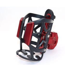 Aluminum Alloy Bottle Cage, Durable Bottle Holder for Bikes & Motorcycles, Universal No-drill Water Bottle Mount for Outdoor Cycling - Color: Gray, Specification: one-size