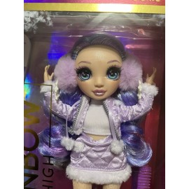 MGA Entertainment New MGA Rainbow High Violet Willow Winter Break Fashion Doll HTF Purple Sealed