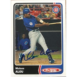 Moises Alou Autographed 2003 Topps Total #64