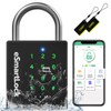 Anweller Heavy Duty Smart Padlock, Bluetooth Padlock with Code and