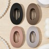 4 PCS Flat Hair Claw Clips, Car Safe Hair Clips