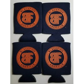 Blue and Orange Blackfinn Ameripub 4 pack Can Cooler coozie koozie