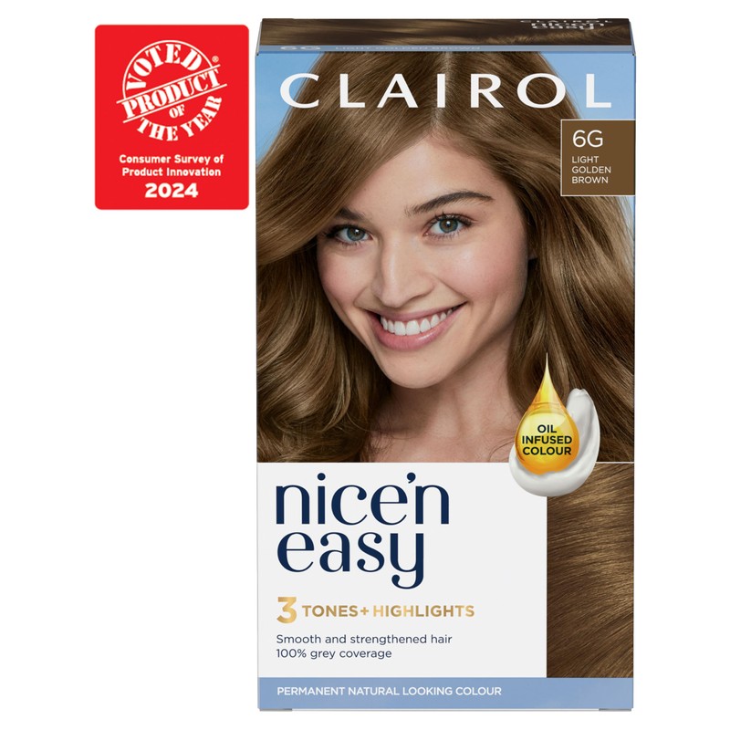 Clairol Nice'n Easy Crème, Natural Looking Oil Infused Permanent Hair