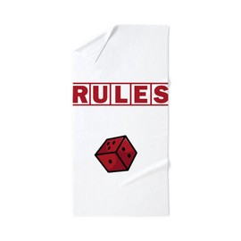 CafePress Boardgame Addict Tabletop Game Rules S 30"x60" Absorbent, Soft Beach Towel