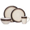 Gourmet Basics by Mikasa Bailey 16 Piece Dinnerware Set, Service