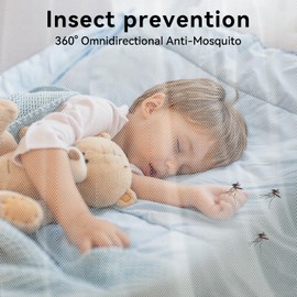 Mosquito Net for Bed Mosquiteros Cameros para Cuba One Side Opening White Bed Canopy Netting for Bedroom Camping Outdoor Travel (L75 X W35 X H63 Inch)