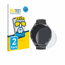 BROTECT Full Cover Protective Film Matt for Hama Smartwatch 7010 (Pack of 2) - Full Screen Screen Protector Film, 3D Curved, Anti-Reflection