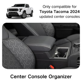 LBNCOBAG - Organizador de consola central Tacoma 2024 – Bandeja de almacenamiento para reposabrazos ordenada y simplificada de la consola central del coche, perfecta para accesorios Toyota Tacoma 2024