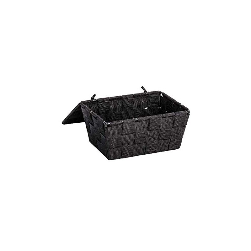 WENKO storage basket with lid Adria - bathroom basket, 19