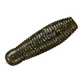 Smith (SMITH LTD) Worm Gary Yamamoto Imo Grub 2 inches (50 mm), Approx. 0.2 oz (5.7 g) (10-piece pack) #355 Green Pumpkin Magic