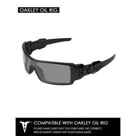 ToughAsNails Replacement Lenses for Oakley Oil Rig Sunglasses - HyperVision Plus Blue Chrome - Polarized