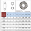 XIKE 10 Pcs MR83ZZ Bearings 3x8x3mm, Double Shield Seals Metal