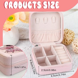 SHEGZHUC Diamond Painting Jewellery Box Owl Flowers Craft by Numbers Daiments Painting Jewellery Box for Rings Earrings Necklaces Bracelets Jewellery Box for Women Travel Box