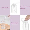 Push Down Pump Dispenser, 6.8oz Clear Pump Bottles with Alcohol,